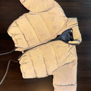 Reflective Puffer Jacket - Light Gray